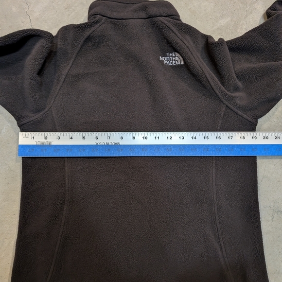 The North Face Women's M Brown Full Zip Fleece - Picture 7 of 7